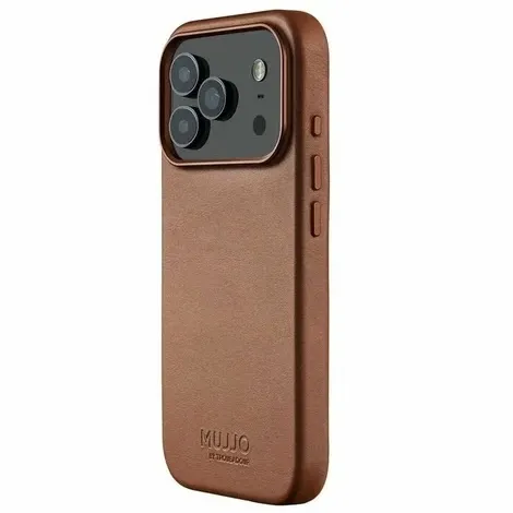 Чехол Mujjo Leather для iPhone 17 Pro, песочный