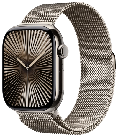 Apple Watch Series 10 42 мм, титановый бежевый