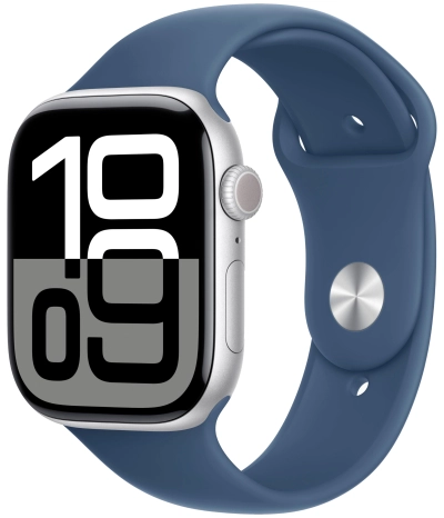 Apple Watch Series 10 46 мм, серебристый, размер M/L